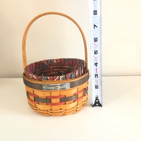 Longaberger 1997 Inaugural basket with liner and protector - Picture 7 of 8